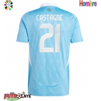 Camiseta Bélgica Timothy Castagne #21 Visitante Equipación Eurocopa 2024 manga corta